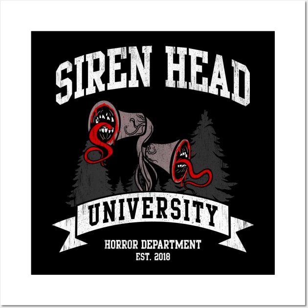 Siren head University horror department halloween gifts Wall Art by opippi